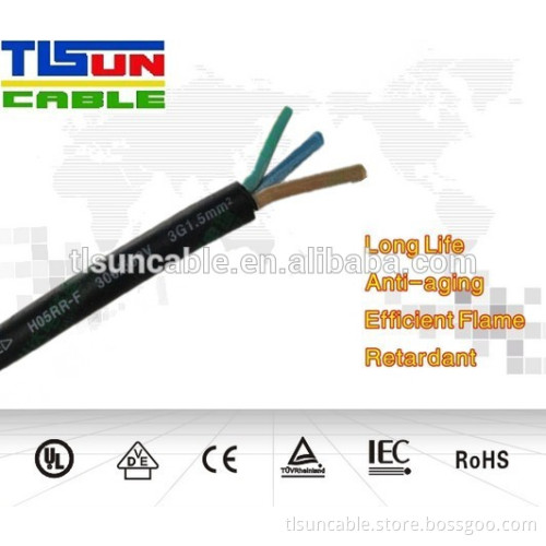HO5RR-F ROSH Cabtyre onsulated rubber cable